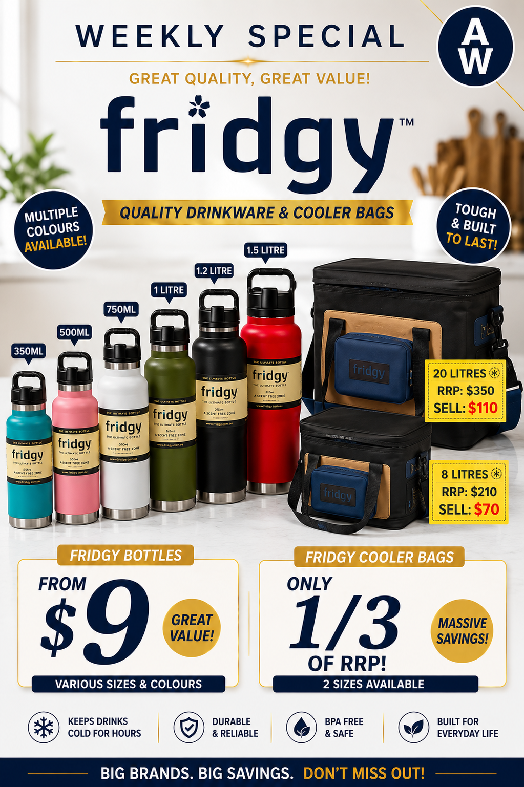 QUALITY DRINKWARE & COOLER BAGS